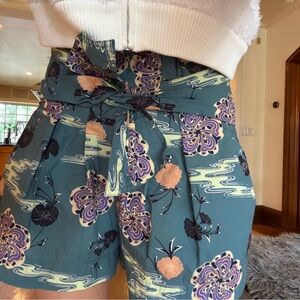 Ulla Johnson 
Floral Blue Women's Shorts